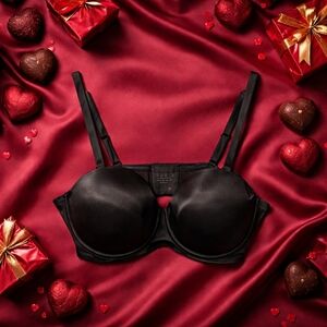 Deyllo NWT Size 44DD/E Black Underwire Bra W/Removable & Adjustable Straps